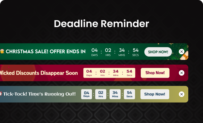 Timer announcement preview